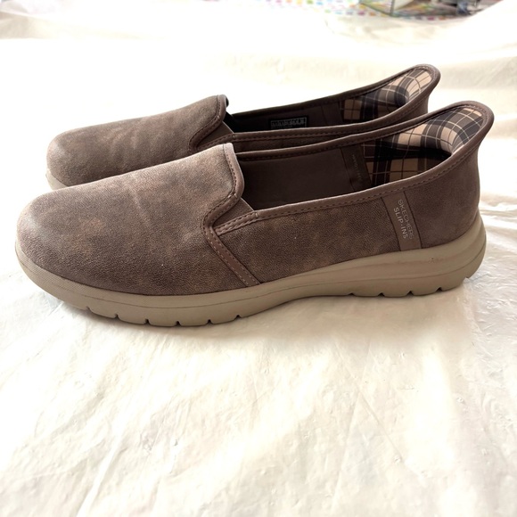 Skechers Shoes - Skechers Slip-Ins On-the-GO Flex - Captivating Brown Suede Like SZ 9.5 Worn 1X
